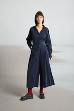 Load image into Gallery viewer, Mat de Misaine Jakarta Culottes Navy Micro Cord

