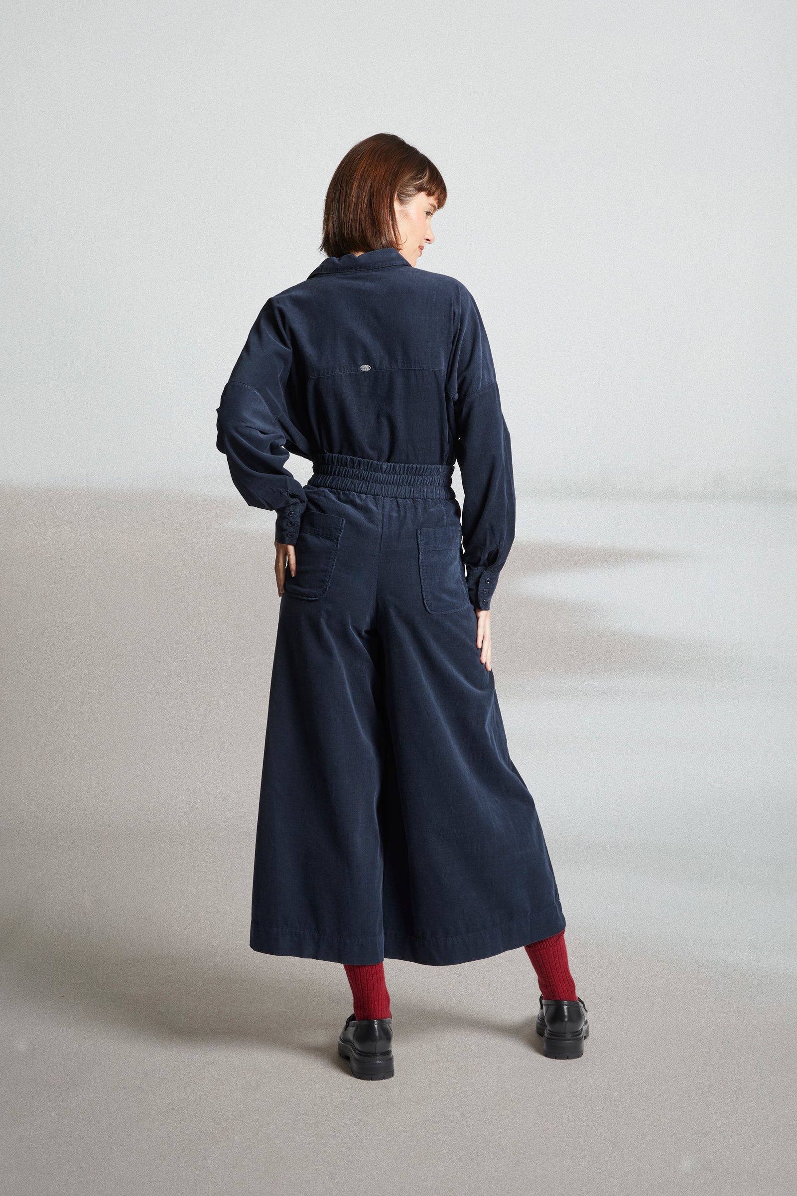 Mat de Misaine Jakarta Culottes Navy Micro Cord