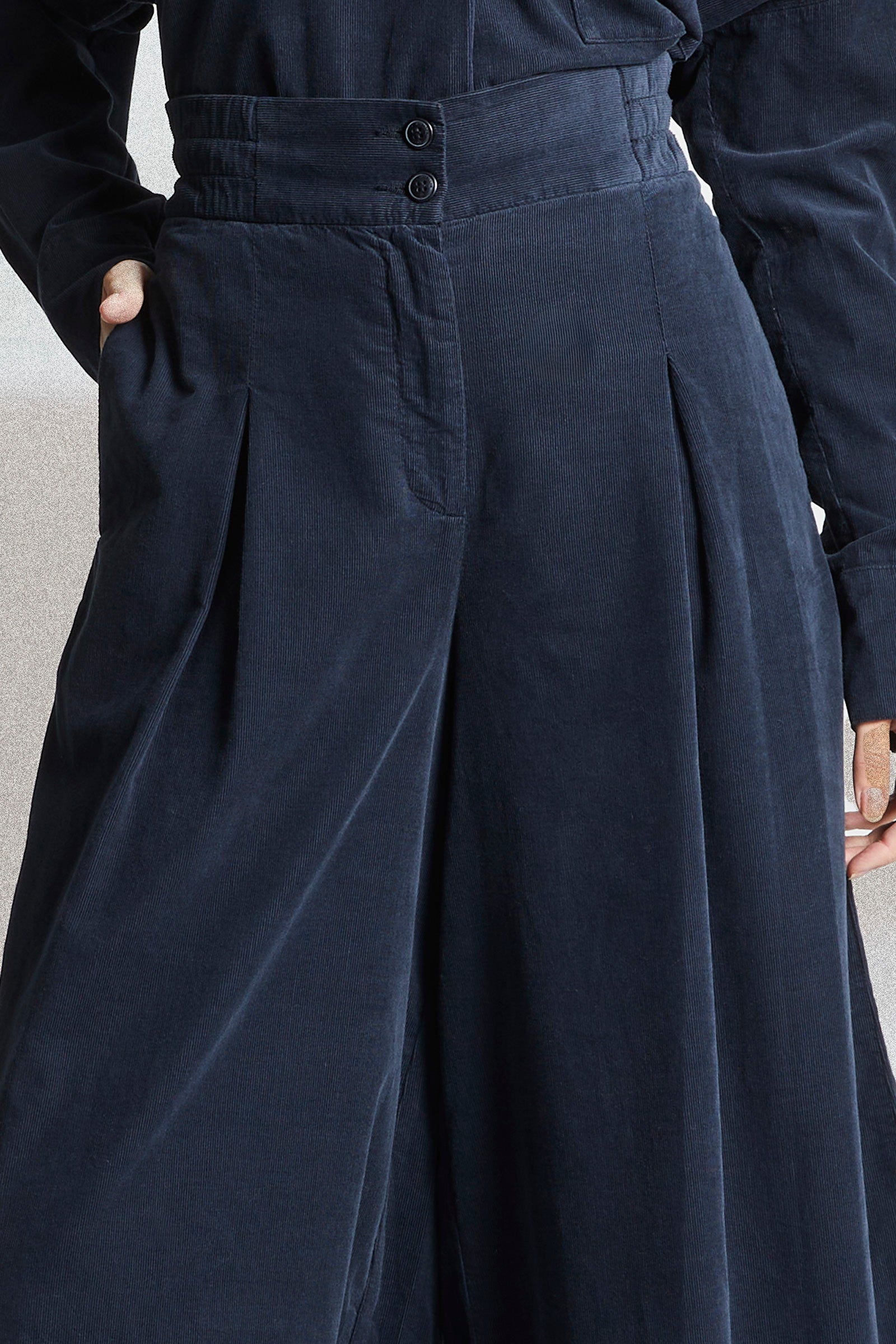 Mat de Misaine Jakarta Culottes Navy Micro Cord