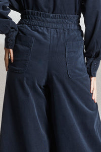Mat de Misaine Jakarta Culottes Navy Micro Cord