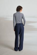 Load image into Gallery viewer, Mat de Misaine Percheur Navy Pinstripe Trousers
