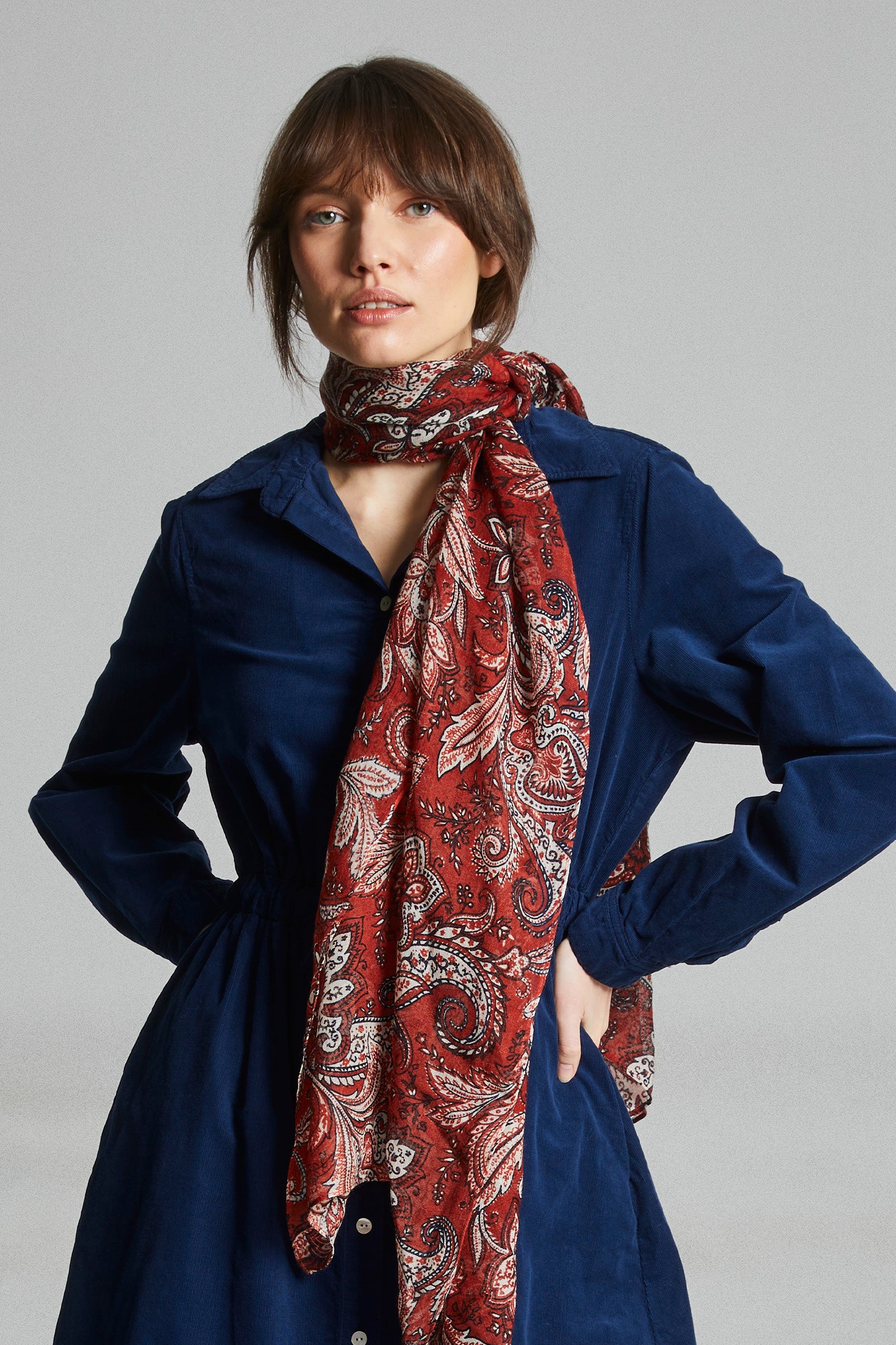 Mat de Misaine Rouf Micro Cord Navy Dress