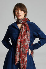 Load image into Gallery viewer, Mat de Misaine Rouf Micro Cord Navy Dress
