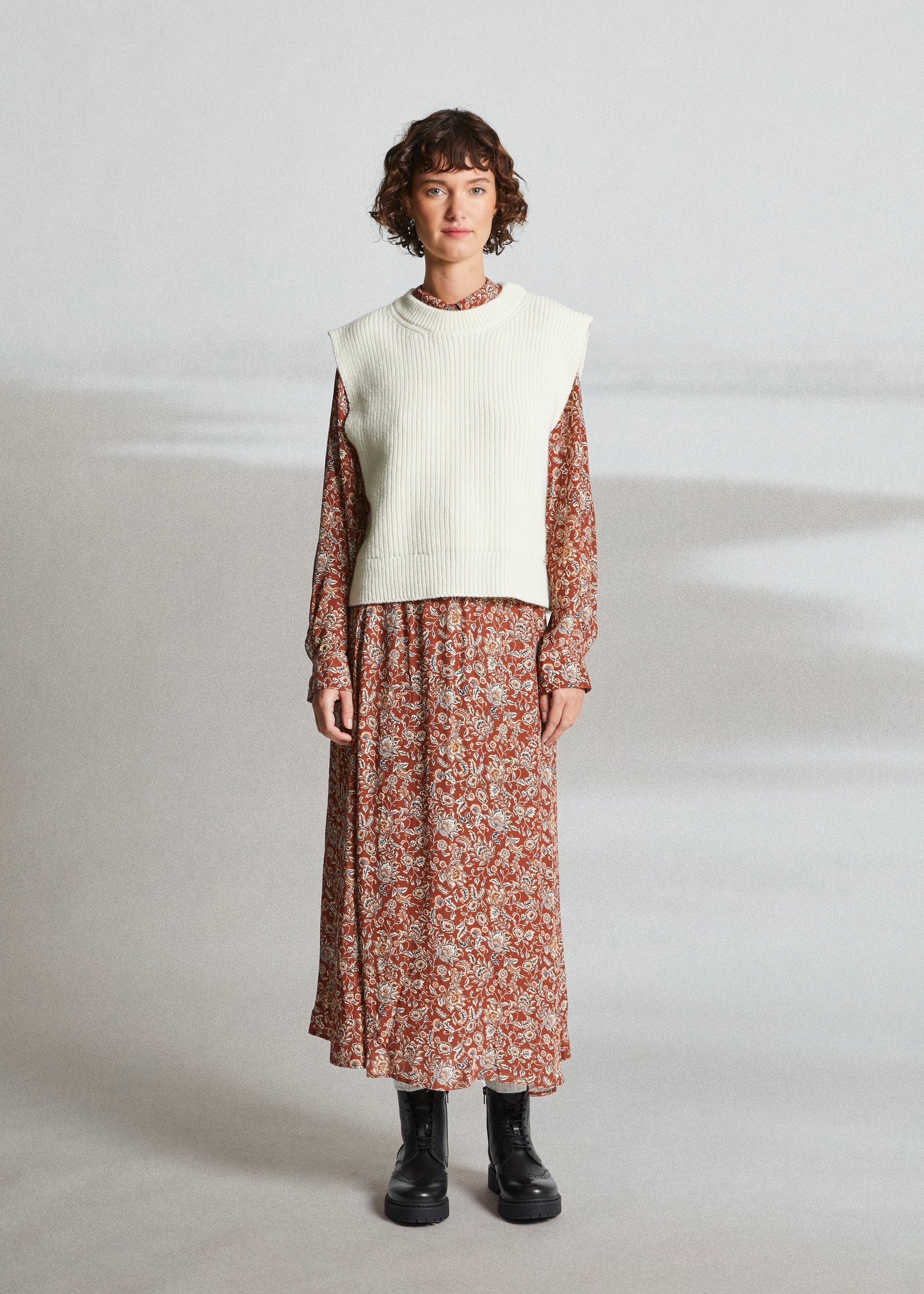 Mat de Misaine Tadi Knitted Vest Calcaire