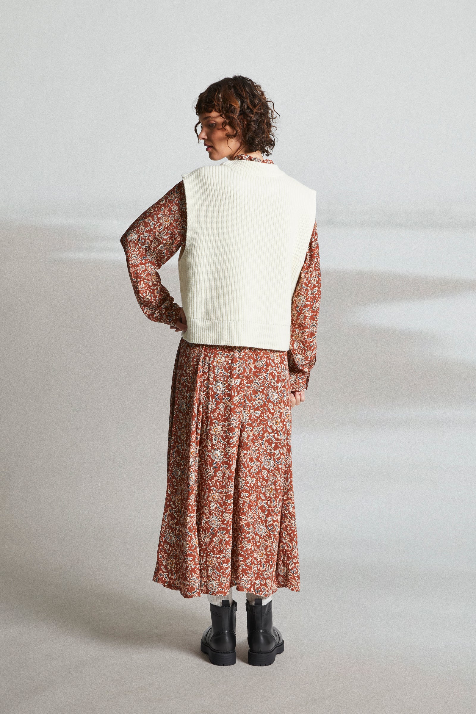Mat de Misaine Tadi Knitted Vest Calcaire