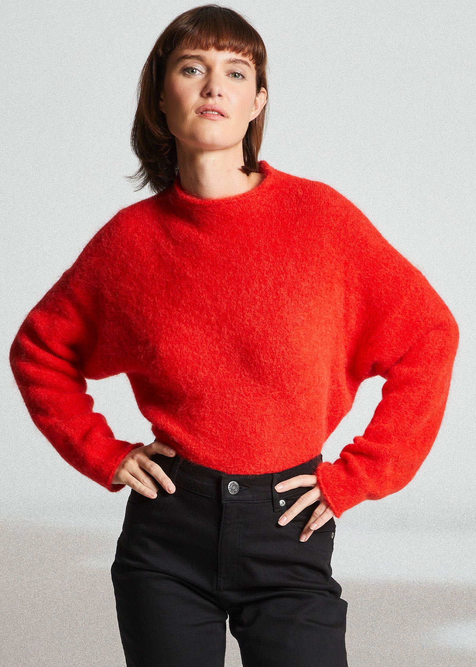 Mat de Misaine Tremel Long Sleeve Jumper Vermilion