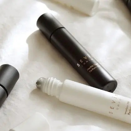 Marble Black Roll on Perfume Bottle 15ml