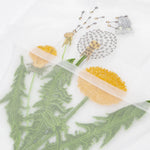 Load image into Gallery viewer, Organza Fleuriste Pissenlit Yellow Floral Shopping Bag
