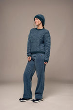 Load image into Gallery viewer, Mat De Misaine Turka Knitted Jumper Blue and Green
