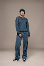 Load image into Gallery viewer, Mat De Misaine Turka Knitted Jumper Blue and Green
