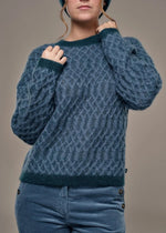 Load image into Gallery viewer, Mat De Misaine Turka Knitted Jumper Blue and Green
