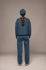 Load image into Gallery viewer, Mat De Misaine Turka Knitted Jumper Blue and Green

