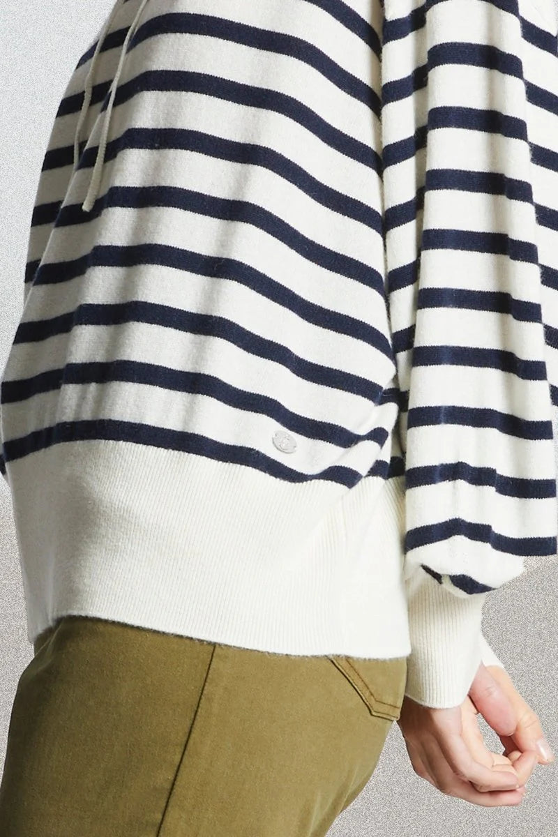 Mat De Misaine Cashmere Treport Hooded Jumper Striped
