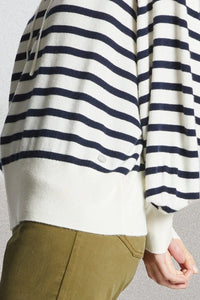 Mat De Misaine Cashmere Treport Hooded Jumper Striped