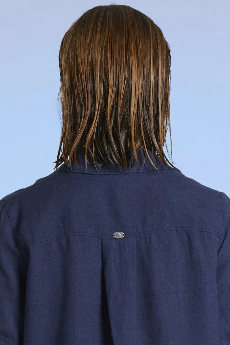 Mat de Misaine Rita Linen Dress Indigo