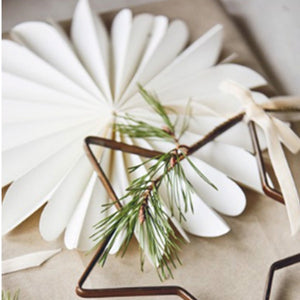 WHITE INTRICATE PAPER STAR FOR HANGING