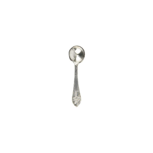 BRASS AND SILVER SALT SPOON TINY