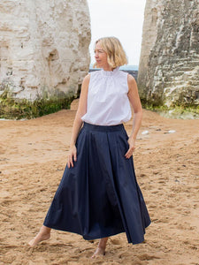 Chalk Audrey Skirt Navy