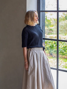 Chalk Audrey Skirt Stone