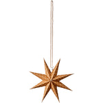 Load image into Gallery viewer, Paper Star Small Brown and White Spots 20cm
