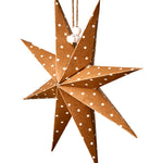 Load image into Gallery viewer, Paper Star Small Brown and White Spots 20cm

