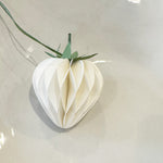 Load image into Gallery viewer, Paper Decoration White Strawberry Hanging
