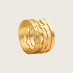 Load image into Gallery viewer, Tilio Ring Stack Gold
