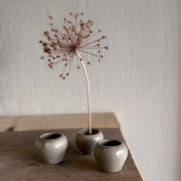 TINY CERAMIC BOWLS NATURAL STONE