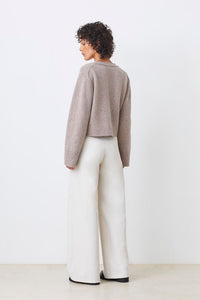 Suncoo Knitted Cardigan Taupe