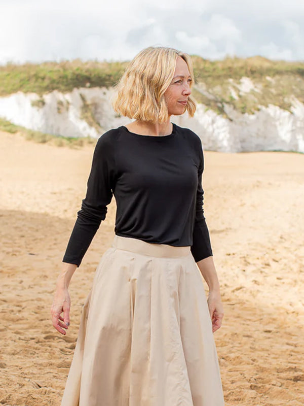 Chalk Monica T-shirt Black