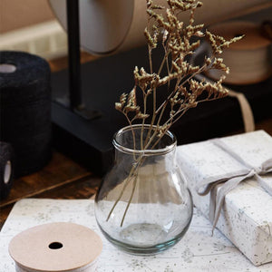 SMALL GLASS VASE ELINE HANDBLOWN