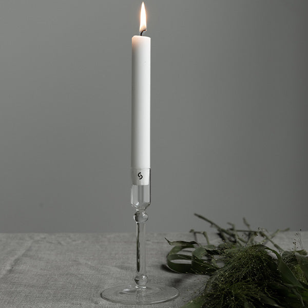 GLASS CANDLE STICK MARBÄCK two sizes available