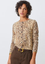 Load image into Gallery viewer, Suncoo Knitted Leopard Print Cardigan Gacia

