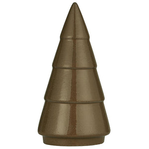 CERAMIC CHRISTMAS TREE BROWN