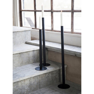 EKEBERGA METAL FLOOR CANDLE STICKS BLACK three sizes available