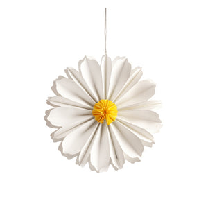 WHITE AND YELLOW PAPER FLOWER DECORATION DAISY