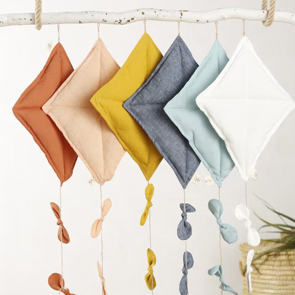 Indian Handmade Kites Mounted On A Fabric Wall For Decor Stock Photo -  Download Image Now - iStock