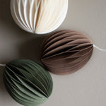Load image into Gallery viewer, PAPER EGG DECORATION FOR HANGING LARGE BROWN
