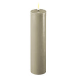 Load image into Gallery viewer, SAND GREY LED PILLAR CANDLE sizes available
