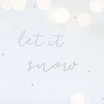 Load image into Gallery viewer, LET IT SNOW WHITE GLASS WINDOW STICKER
