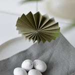 Load image into Gallery viewer, PALE GOLD PAPER ORNAMENT Pack of two

