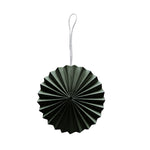 Load image into Gallery viewer, DARK GREEN PAPER ORNAMENT pack of 2
