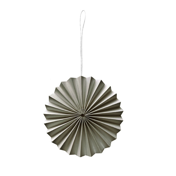 GREY PAPER ORNAMENT pack of two