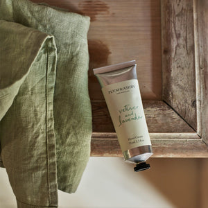 VETIVER AND LAVENDER HAND CREAM TUBE