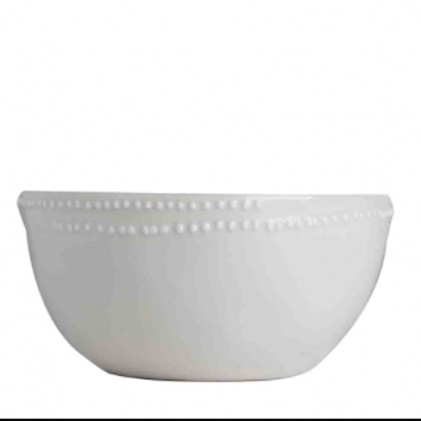 BOWL DOT DESIGN TEXTURED 13 cm WHITE