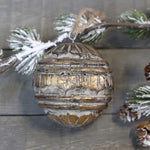 Load image into Gallery viewer, WOODEN DECORATION GOLD BALL
