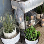 Load image into Gallery viewer, ZINC HOUSE CANDLE HOLDER two sizes
