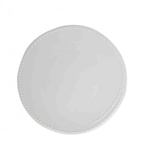 LARGE PLATE WHITE DOT DESIGN TEXTURED 26cm