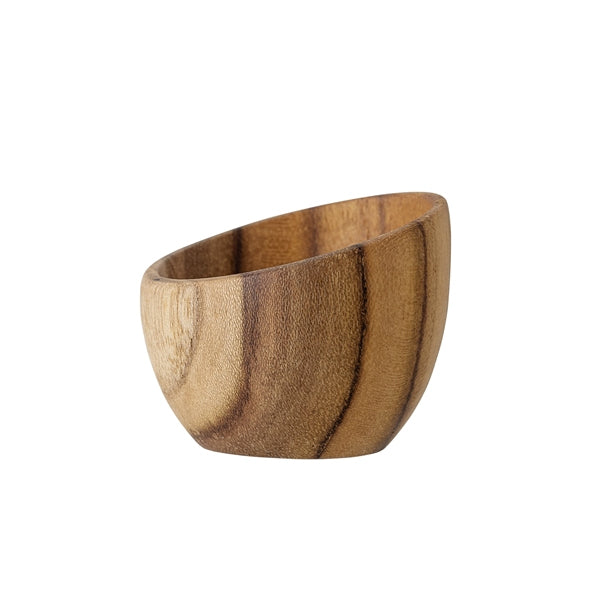 HAND CARVED TEAK WOODEN EGG CUP