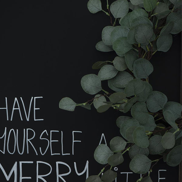 FAUX EUCALYPTUS WREATH 55CM